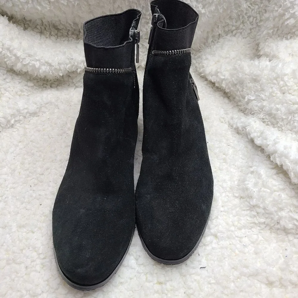 Ros‎ Hommerson Bess Black Leather Ankle Boots size 10.5